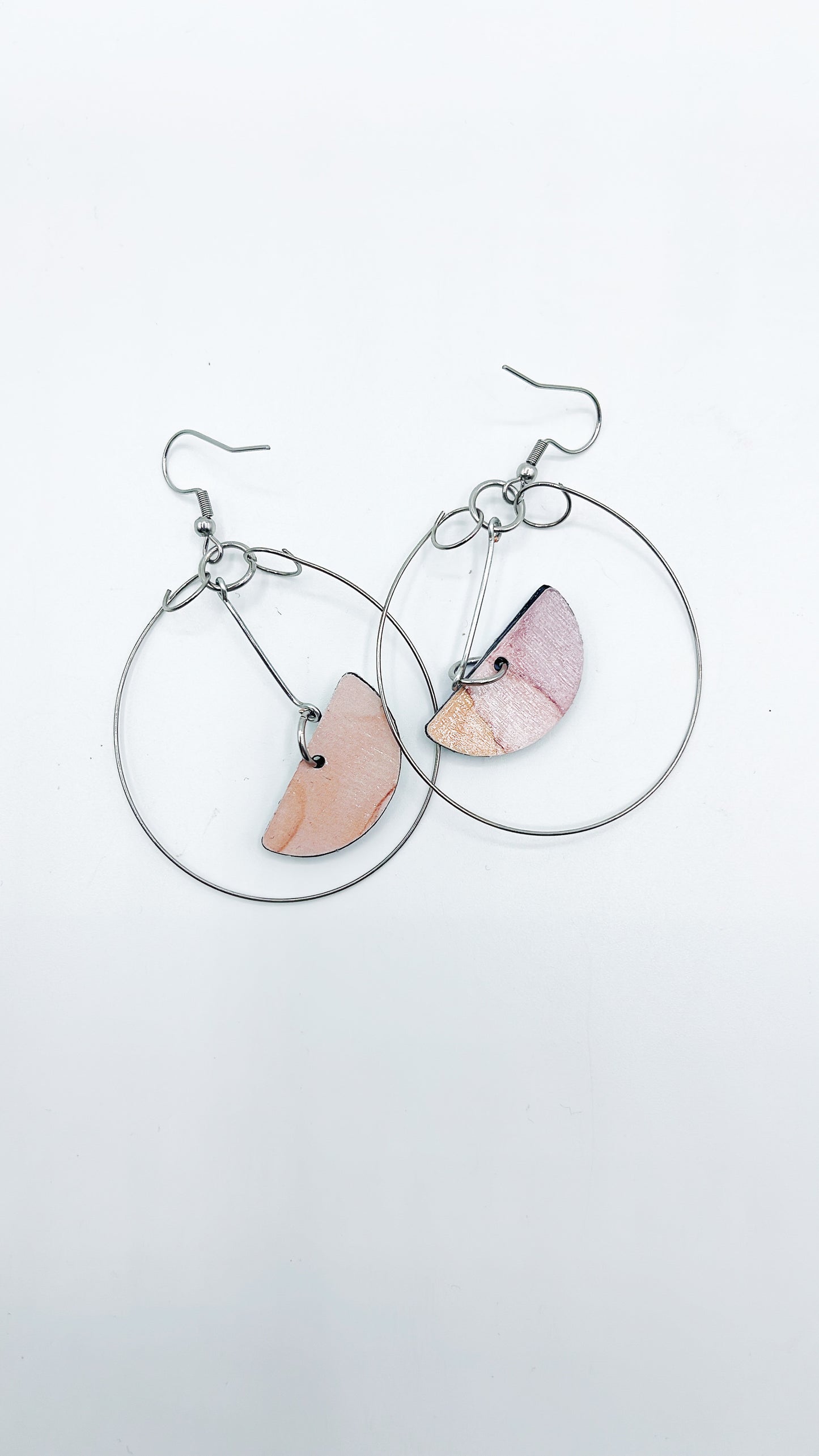 Earrings - Half Moon Hoop