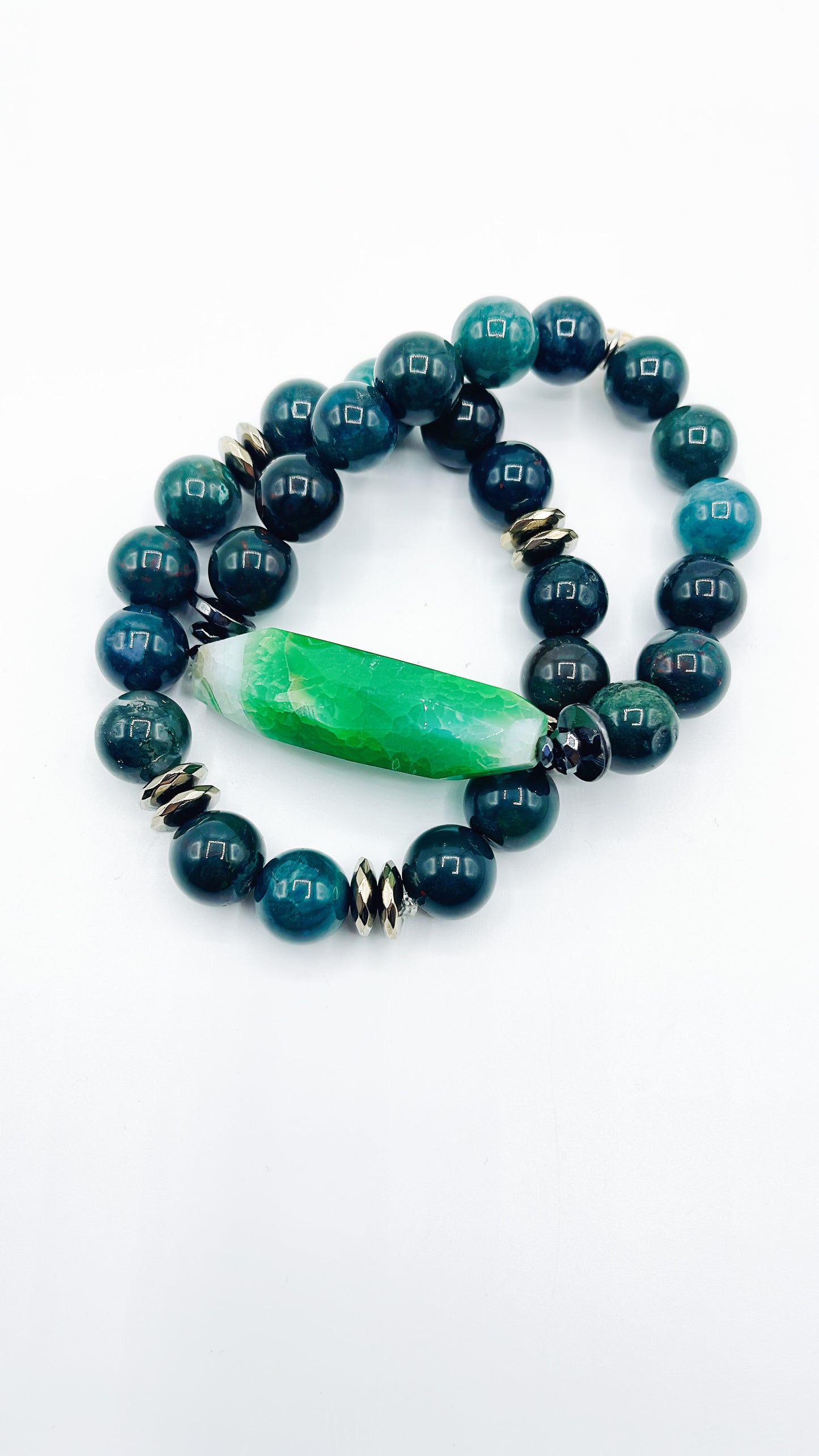 Green Agate #2 - Gemstone Bracelet