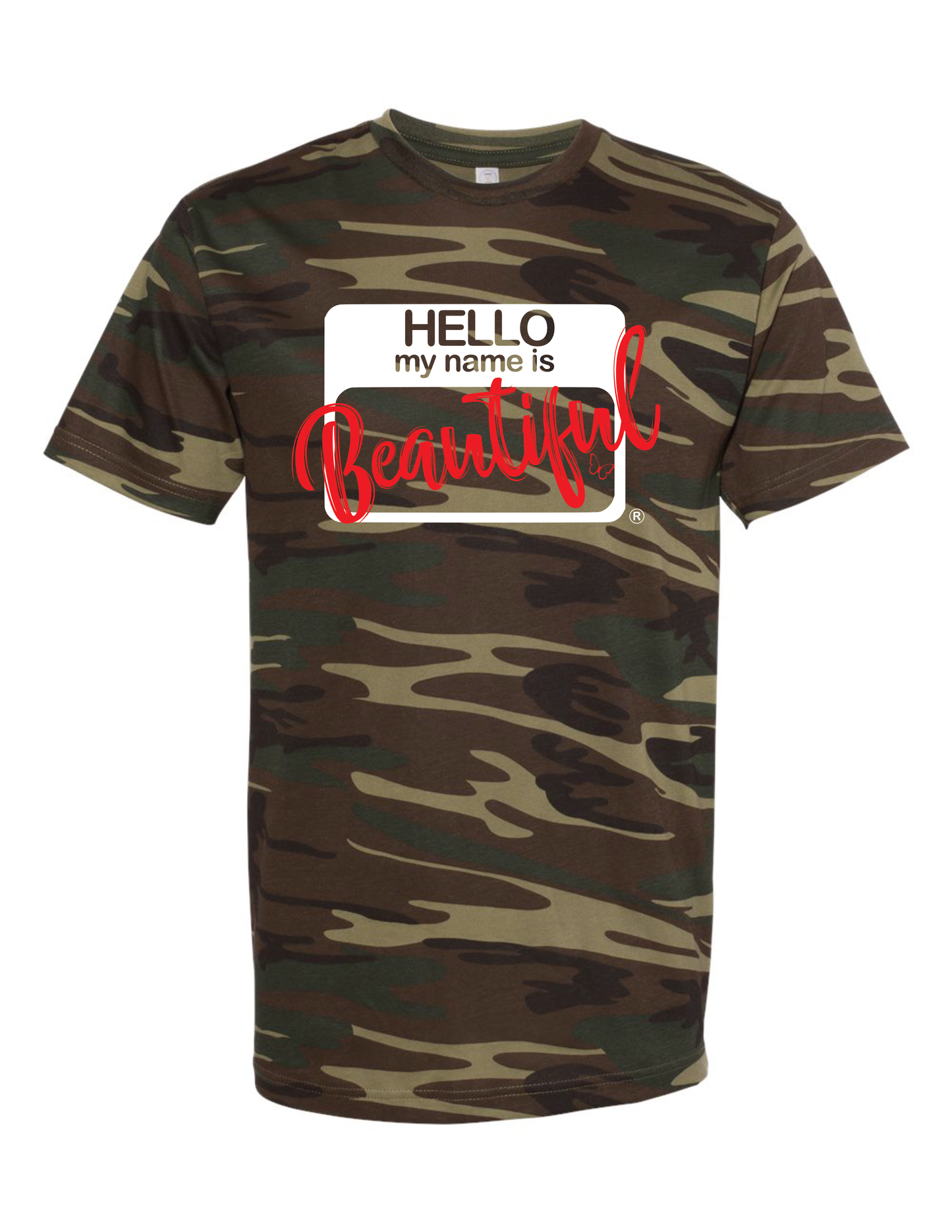 Hello Beautiful Camo Tee