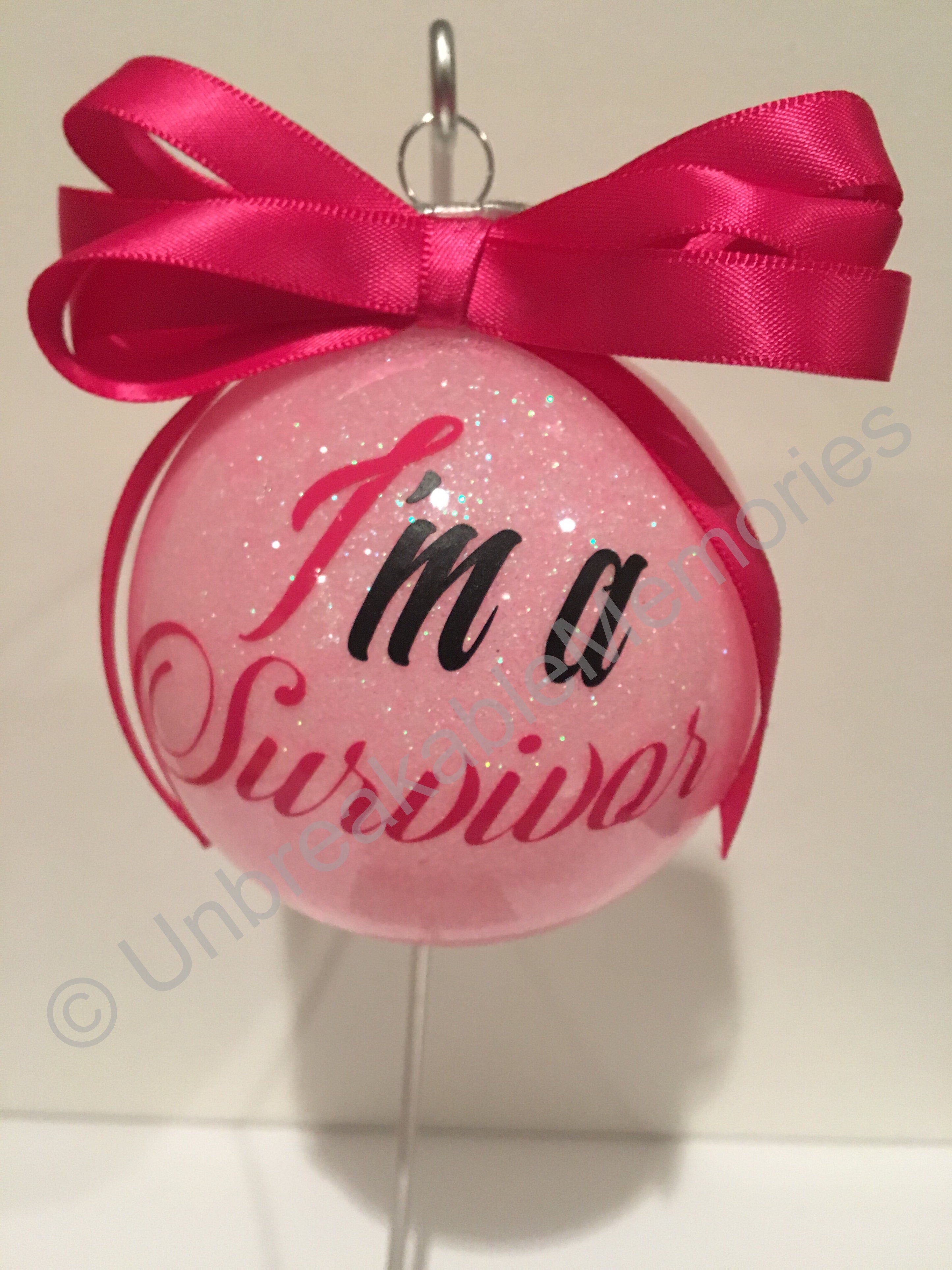 Breast Cancer Awareness ornament – Unbreakable Memories